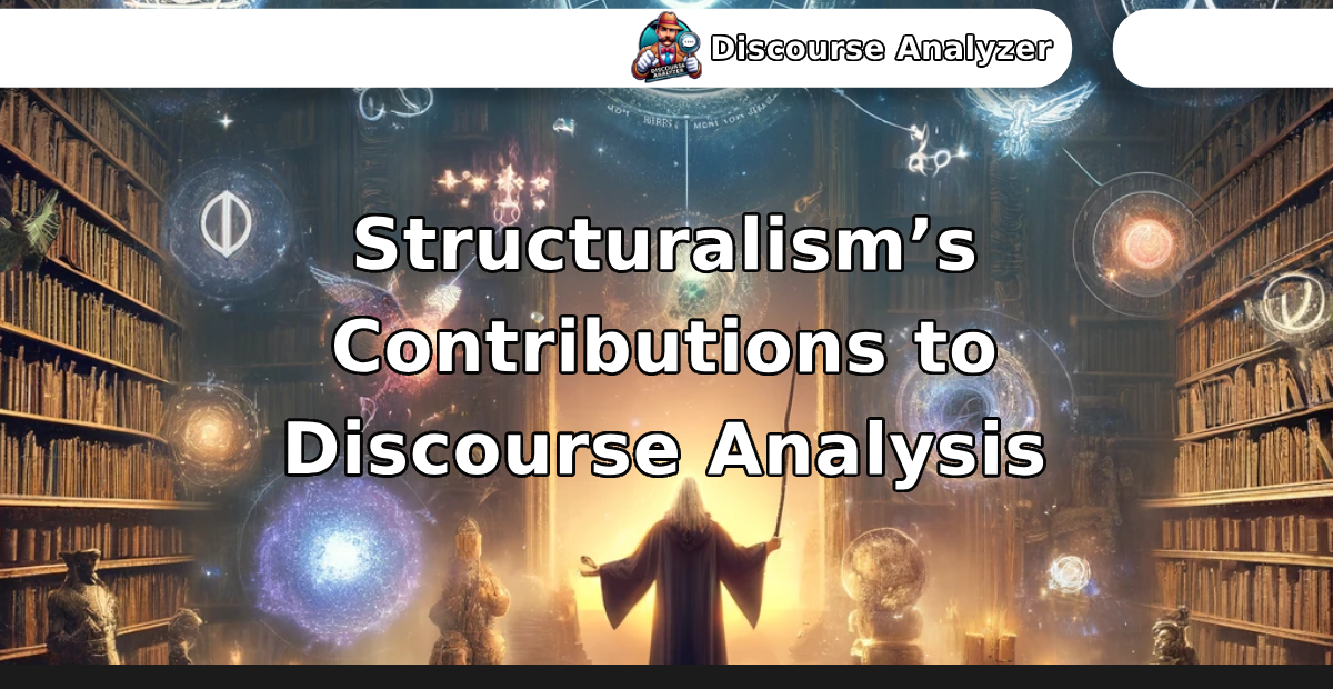 Structuralism’s Contributions to Discourse Analysis - Discourse Analyzer AI Toolkit