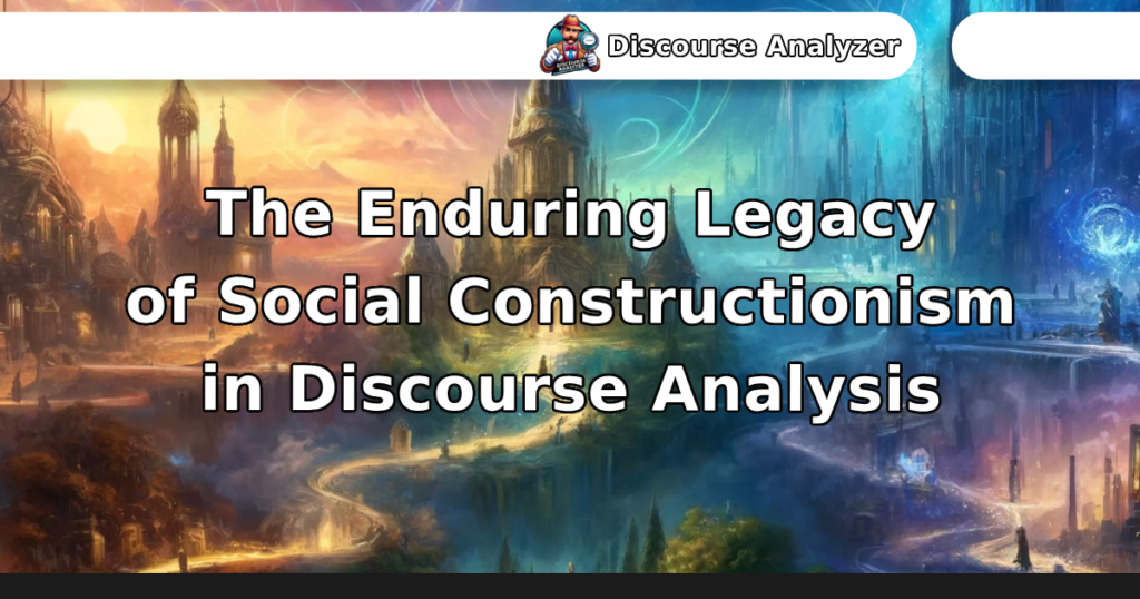 The Enduring Legacy of Social Constructionism in Discourse Analysis