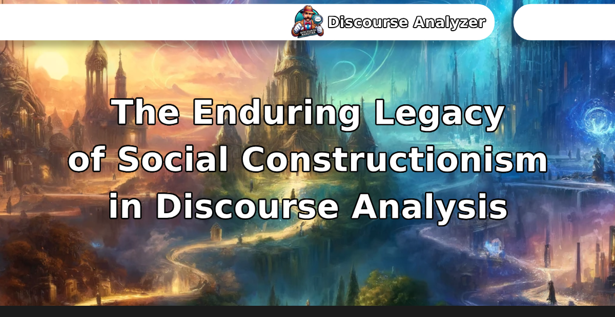 The Enduring Legacy of Social Constructionism in Discourse Analysis - Discourse Analyzer