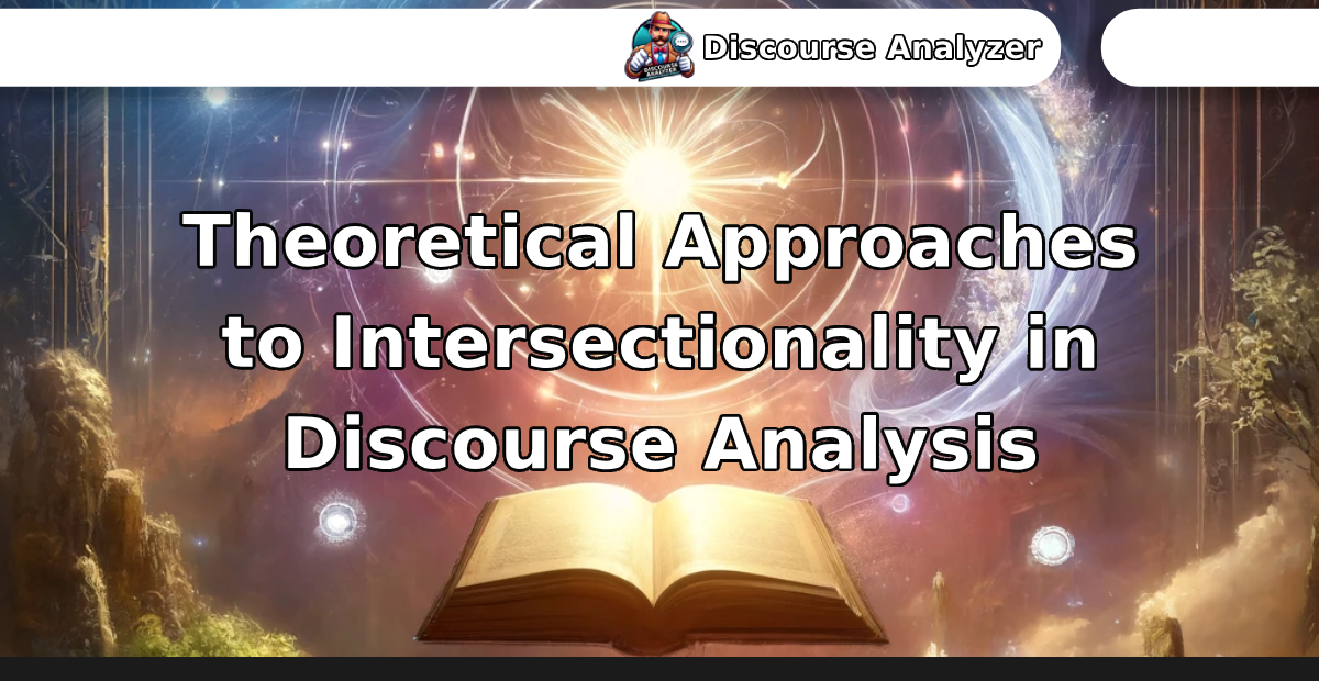 Theoretical Approaches to Intersectionality in Discourse Analysis - Discourse Analyzer