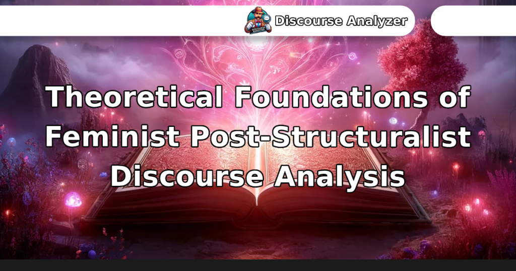 Theoretical Foundations of Feminist Post-Structuralist Discourse Analysis