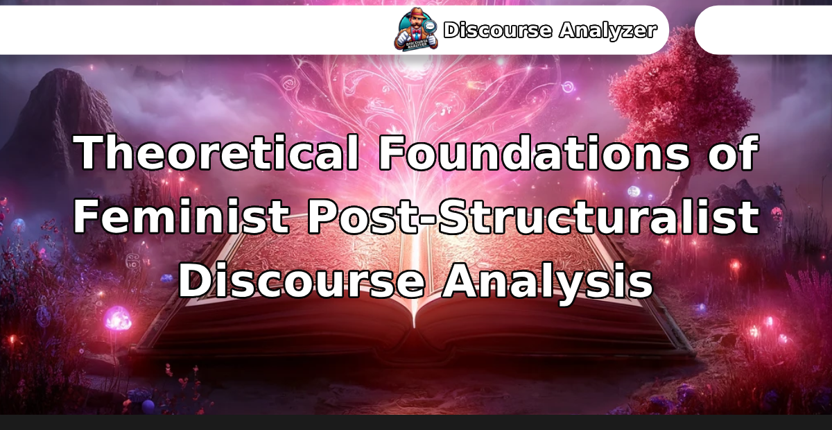 Theoretical Foundations of Feminist Post-Structuralist Discourse Analysis - Discourse Analyzer