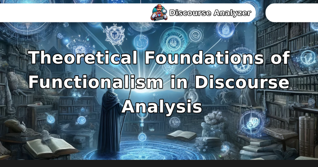 Theoretical Foundations of Functionalism in Discourse Analysis