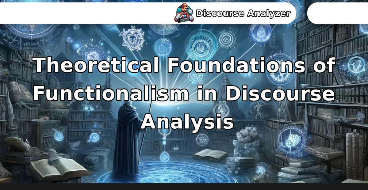 Theoretical Foundations of Functionalism in Discourse Analysis - Discourse Analyzer AI Toolkit