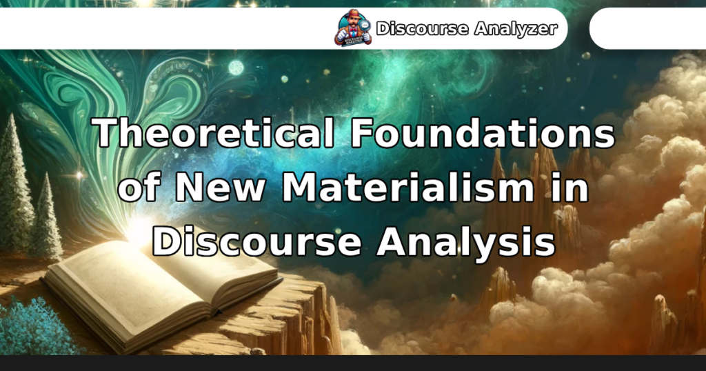 Theoretical Foundations of New Materialism in Discourse Analysis
