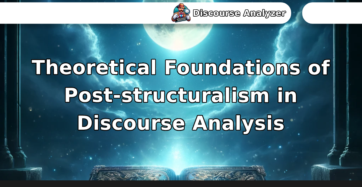 Theoretical Foundations of Post-structuralism in Discourse Analysis - Discourse Analyzer