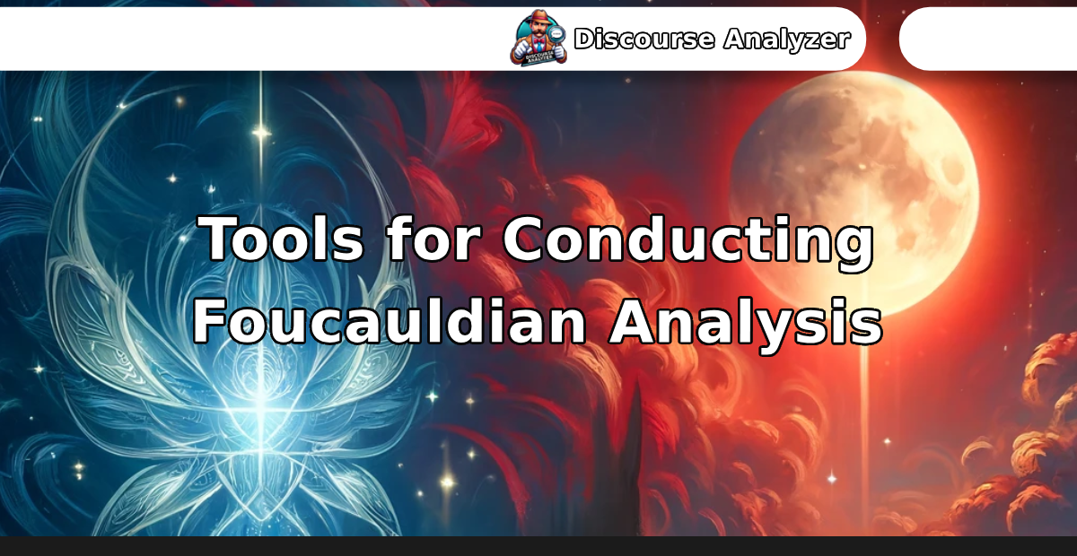 Tools for Conducting Foucauldian Analysis - Discourse Analyzer