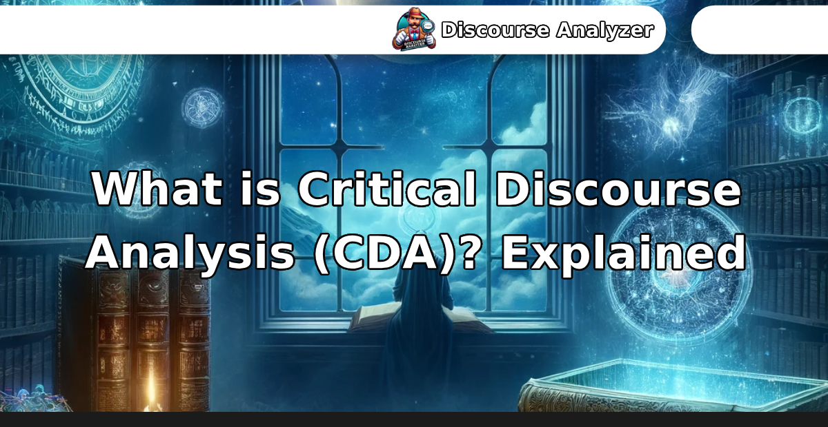 What is Critical Discourse Analysis (CDA)? Explained - Discourse Analyzer