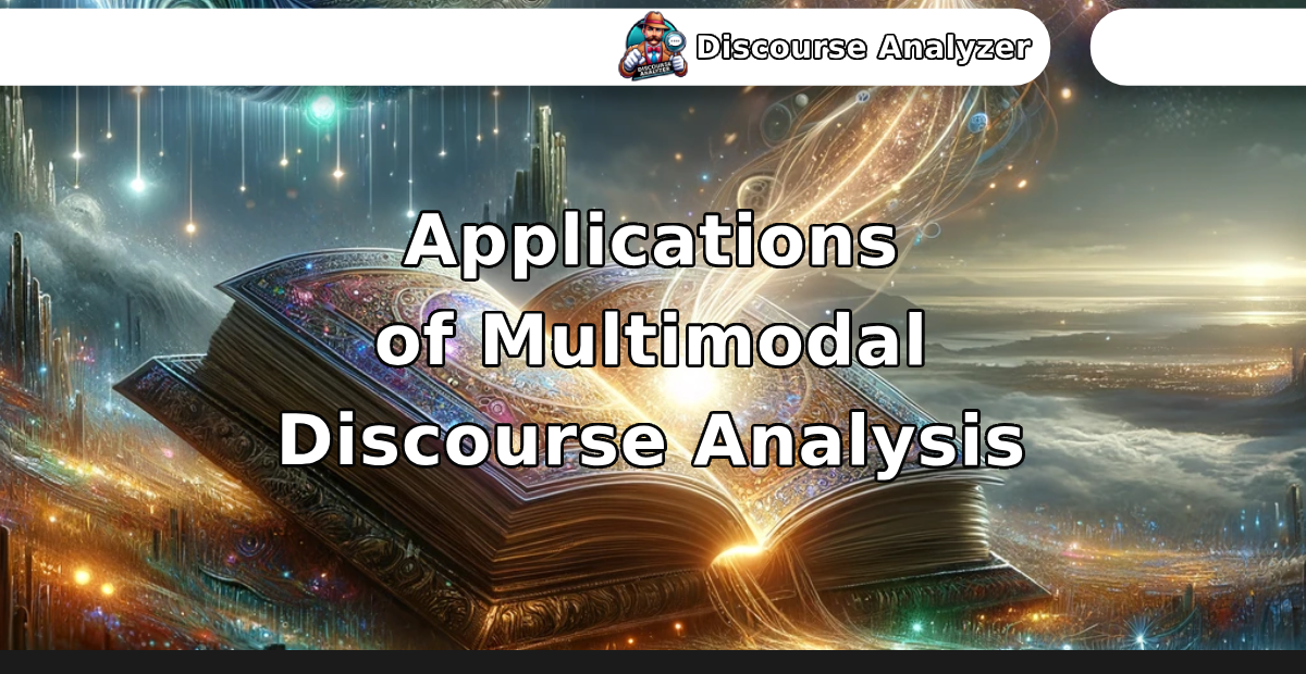 Applications of Multimodal Discourse Analysis - Discourse Analyzer