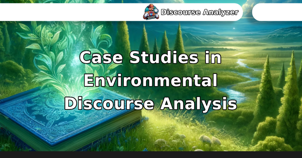 Case Studies in Environmental Discourse Analysis