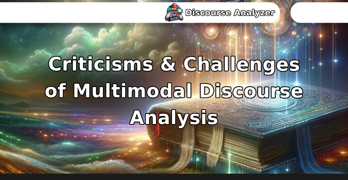 Criticisms and Challenges of Multimodal Discourse Analysis - Discourse Analyzer