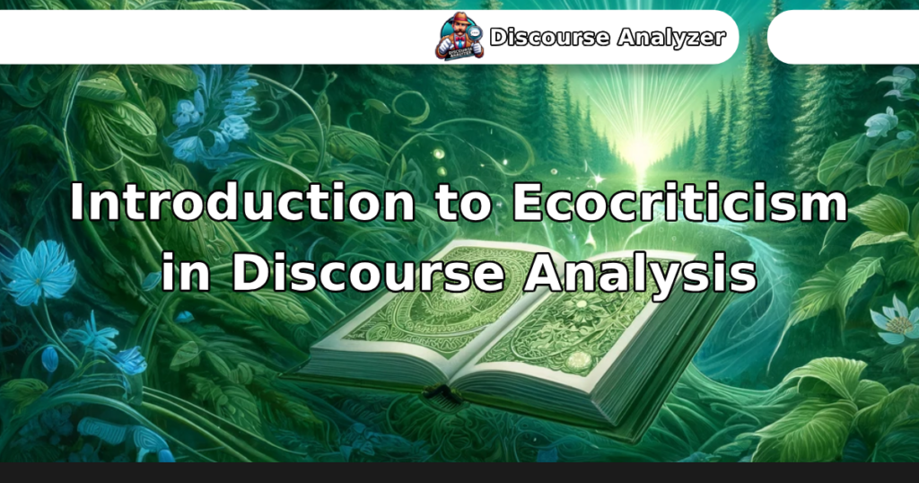 Introduction to Ecocriticism in Discourse Analysis