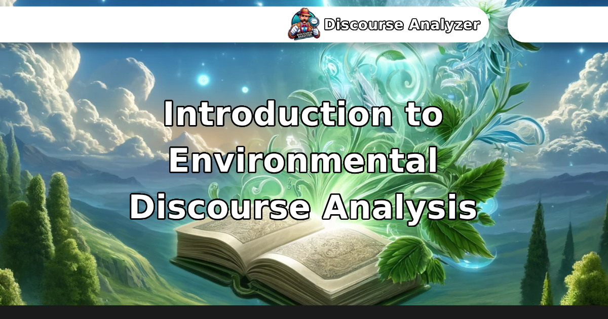 Introduction to Environmental Discourse Analysis [Interactive Article ...