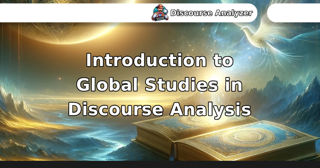 Introduction to Global Studies in Discourse Analysis
