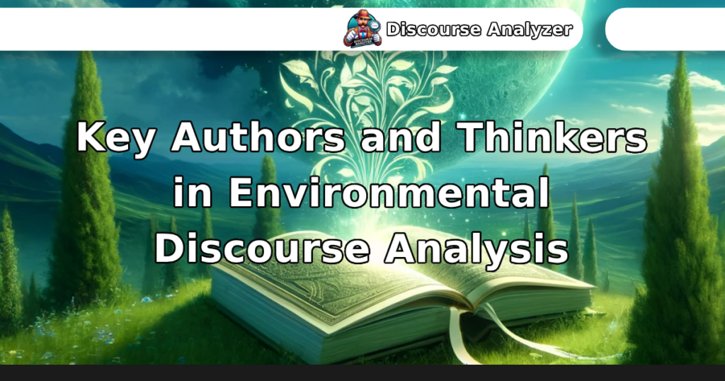 Key Authors and Thinkers in Environmental Discourse Analysis