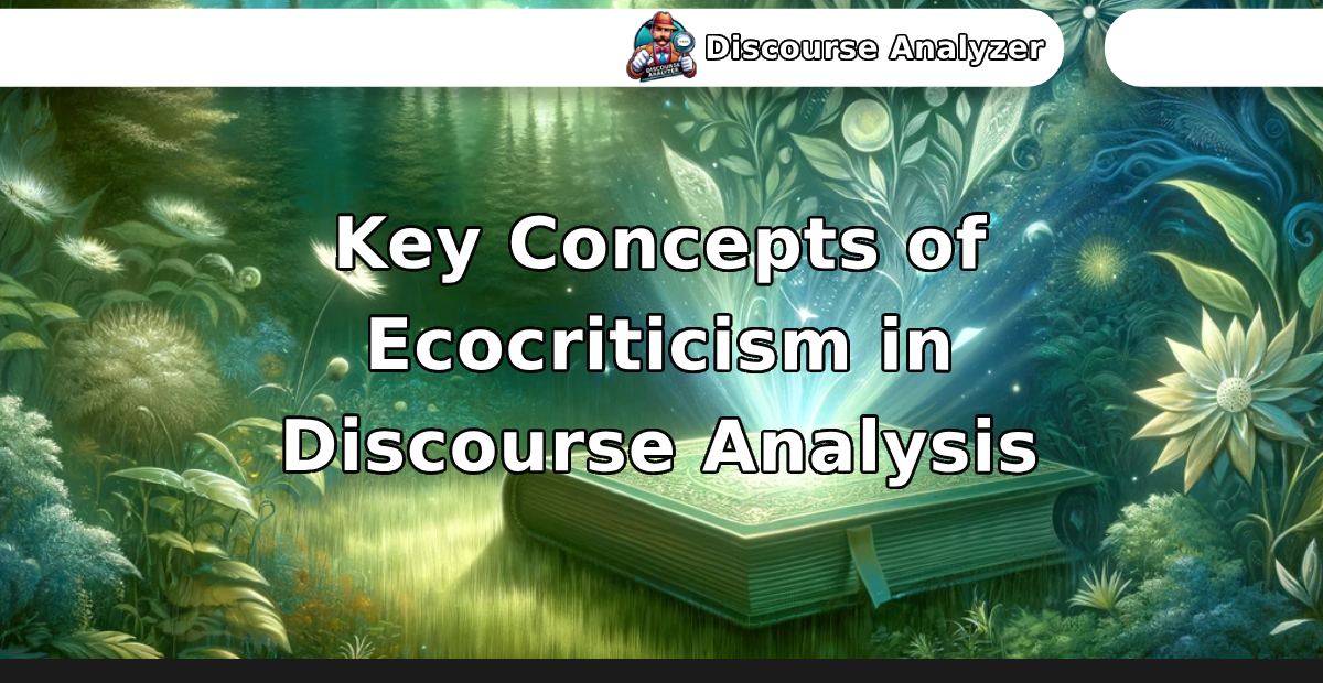 Key Concepts of Ecocriticism in Discourse Analysis - Discourse Analyzer