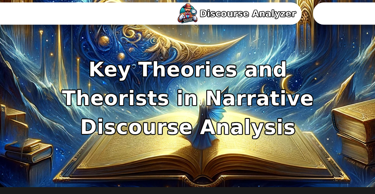 Key Theories and Theorists in Narrative Discourse Analysis - Discourse Analyzer