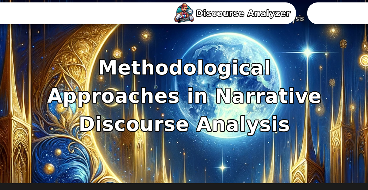 Methodological Approaches in Narrative Discourse Analysis - Discourse Analyzer