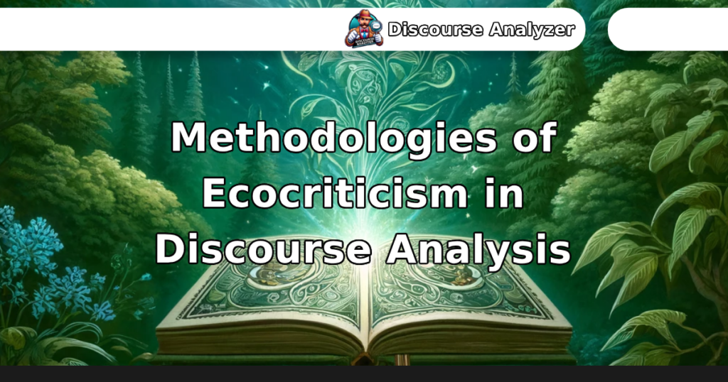 Methodologies of Ecocriticism in Discourse Analysis