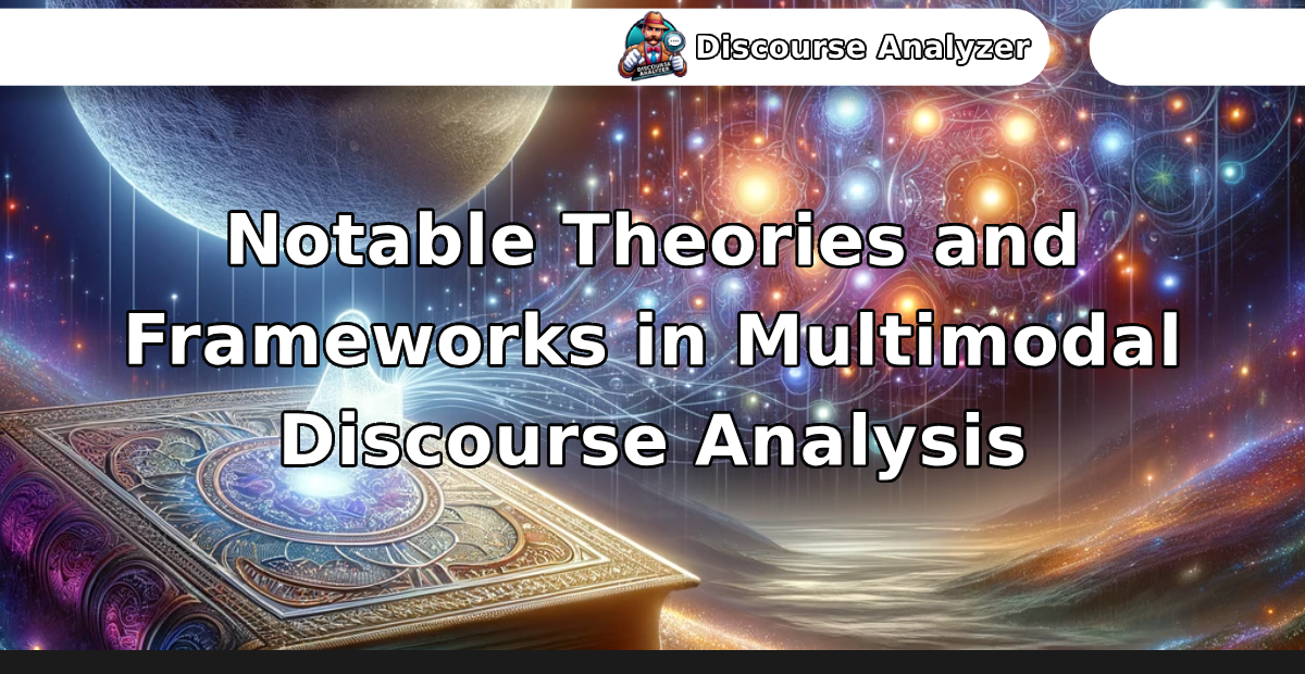 Notable Theories and Frameworks in Multimodal Discourse Analysis - Discourse Analyzer