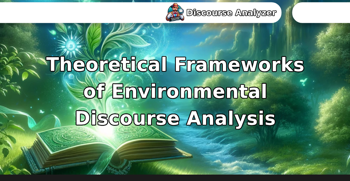 Theoretical Frameworks of Environmental Discourse Analysis - Discourse Analyzer