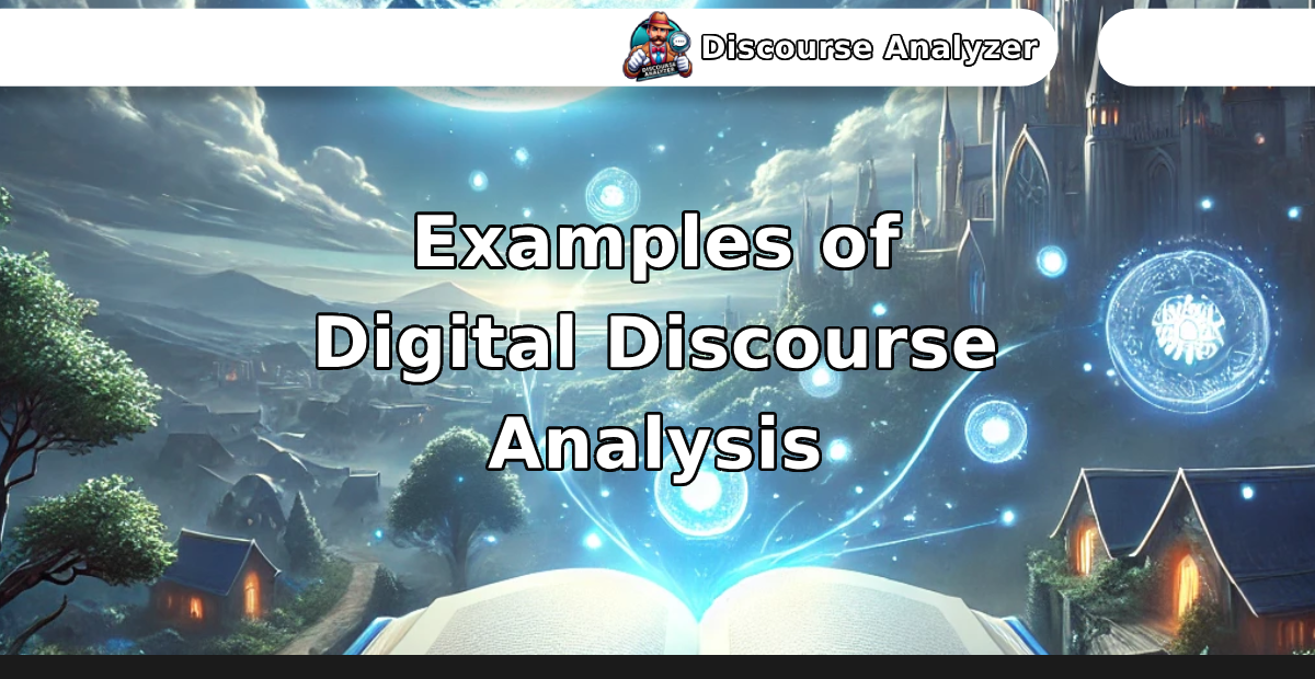 Examples of Digital Discourse Analysis