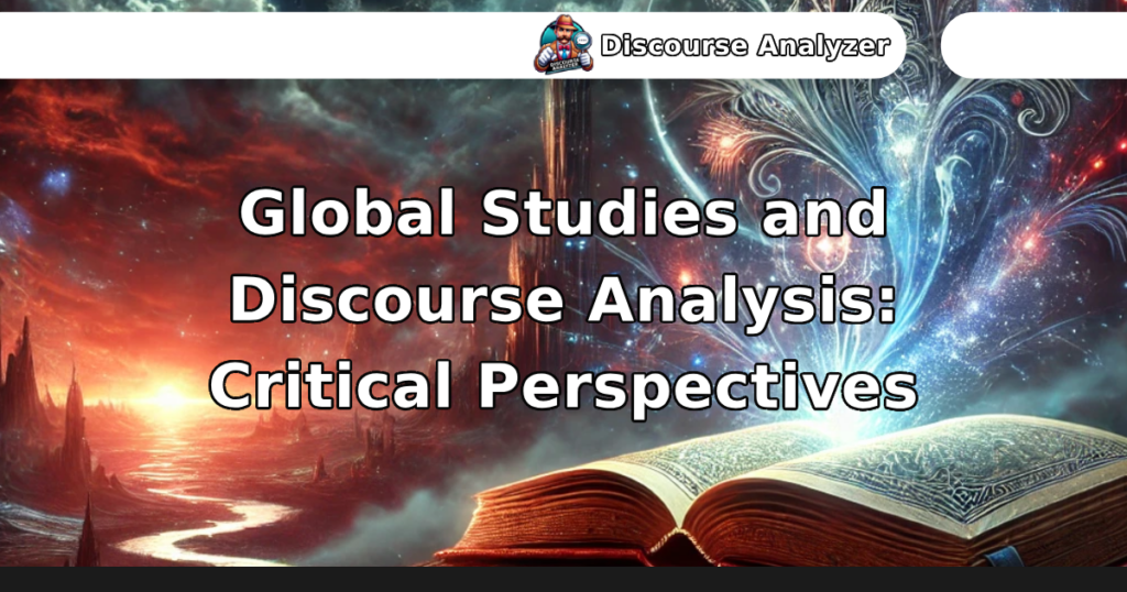 Global Studies and Discourse Analysis: Critical Perspectives