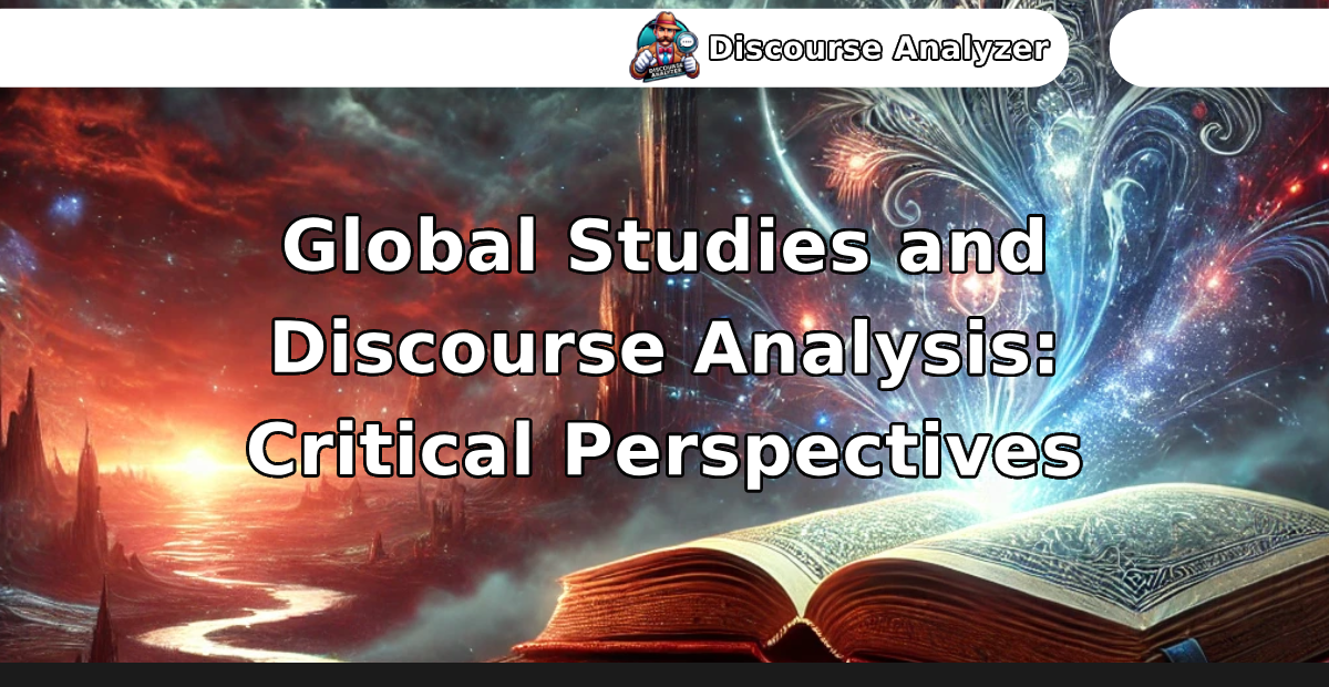 Global Studies and Discourse Analysis_ Critical Perspectives