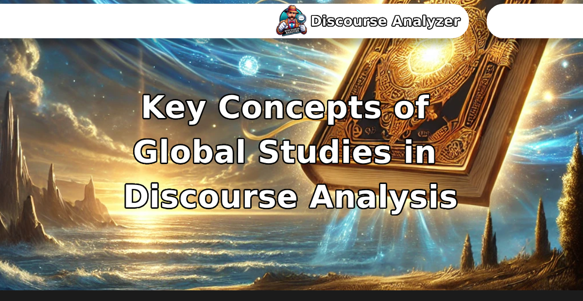 Key Concepts of Global Studies in Discourse Analysis