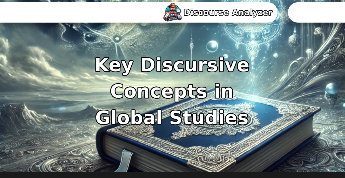 Key Discursive Concepts in Global Studies