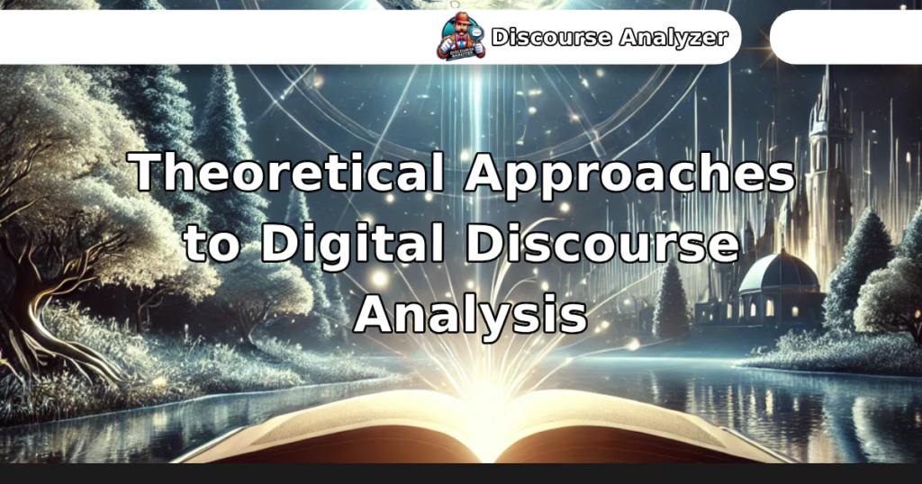 Theoretical Approaches to Digital Discourse Analysis