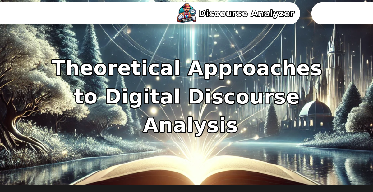 Theoretical Approaches to Digital Discourse Analysis