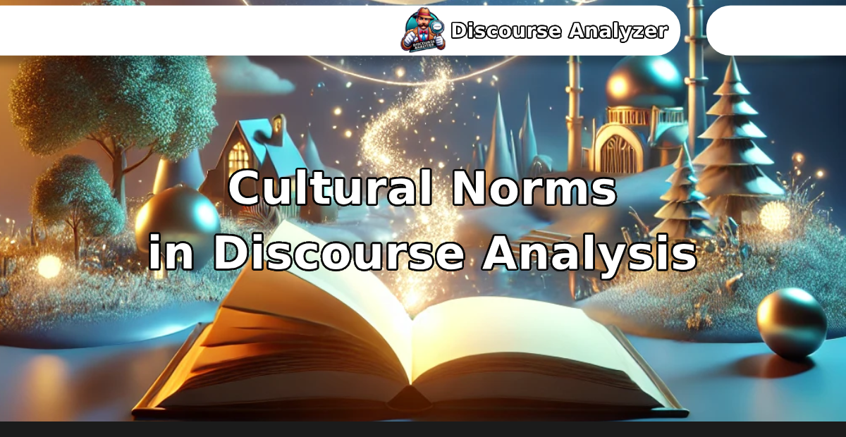 Cultural Norms in Discourse Analysis