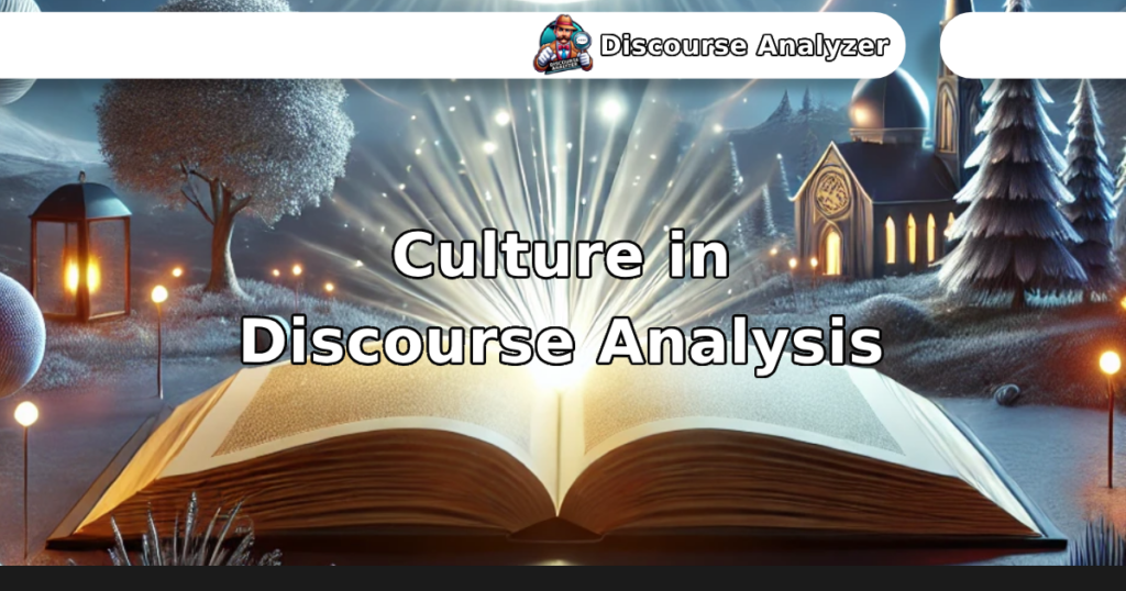 Culture in Discourse Analysis