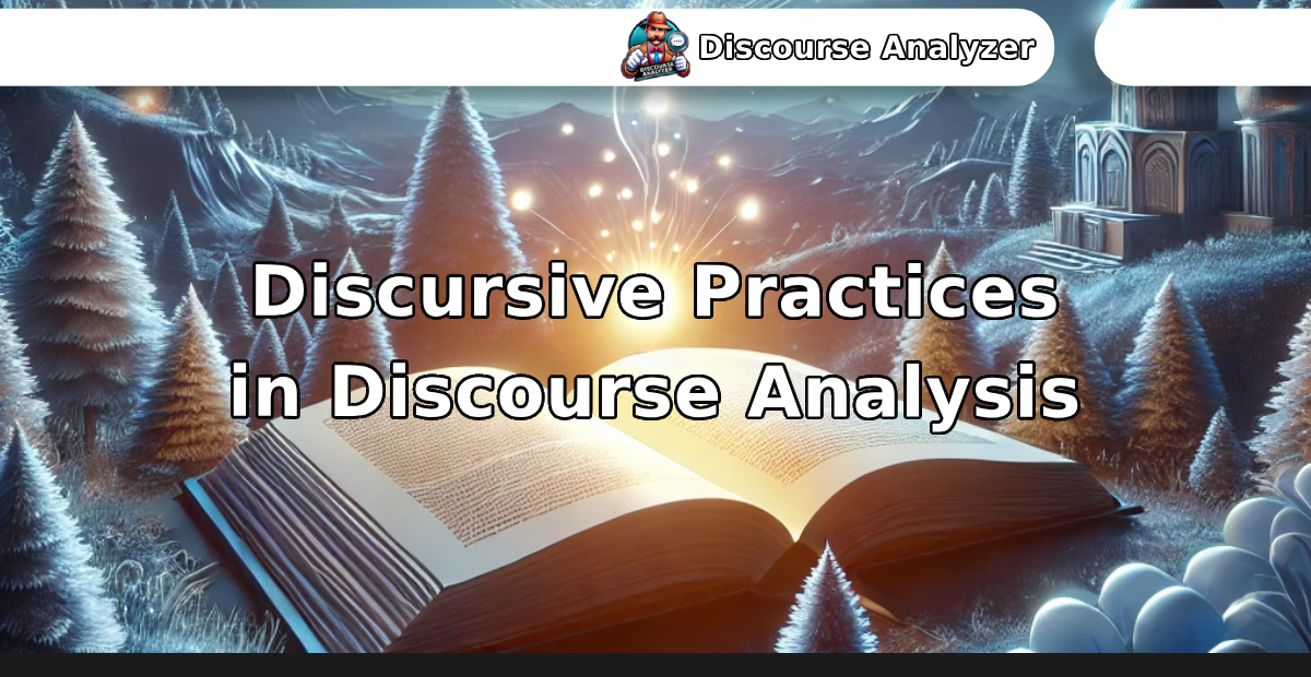 Discursive Practices in Discourse Analysis