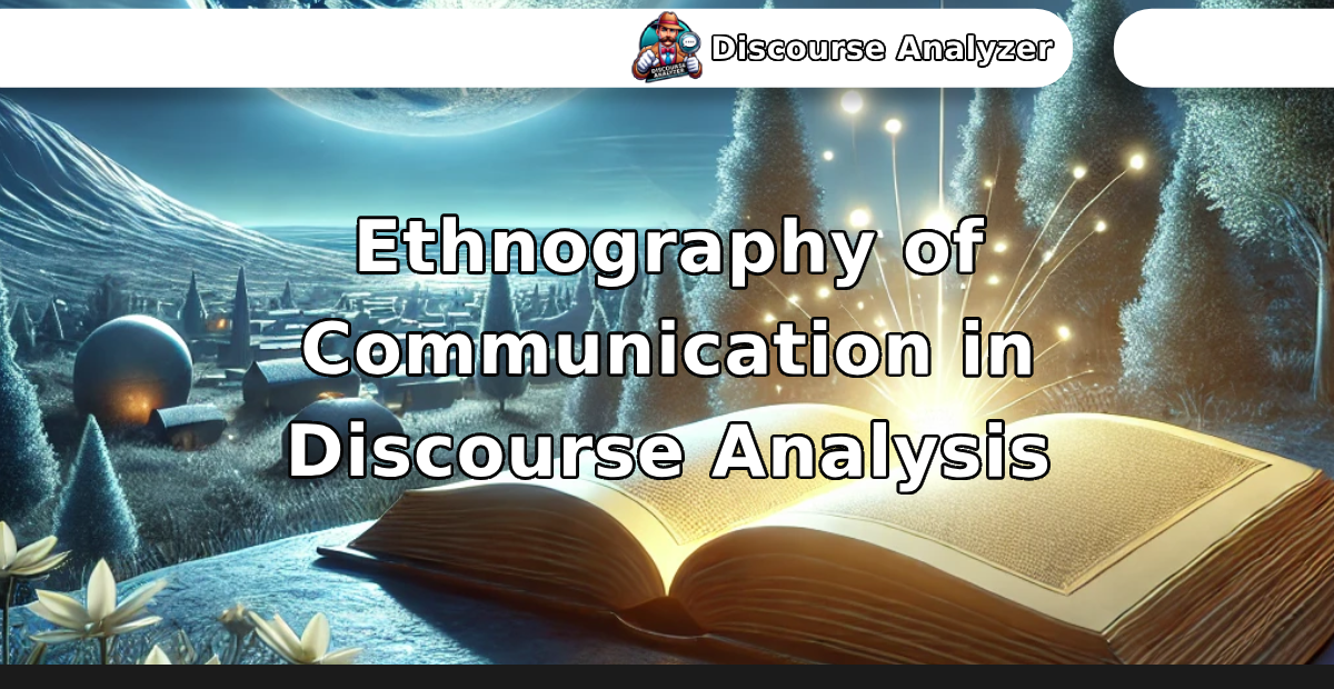 Ethnography of Communication in Discourse Analysis