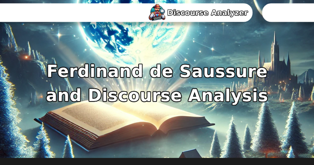 Ferdinand de Saussure and Discourse Analysis