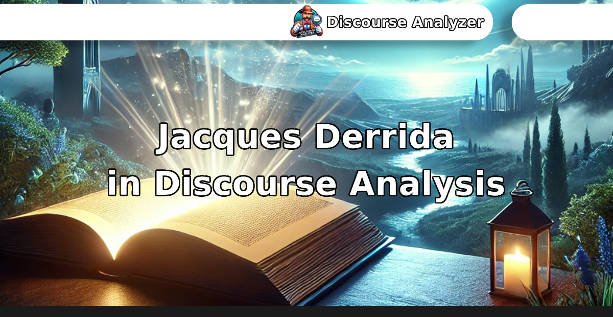 Jacques Derrida in Discourse Analysis