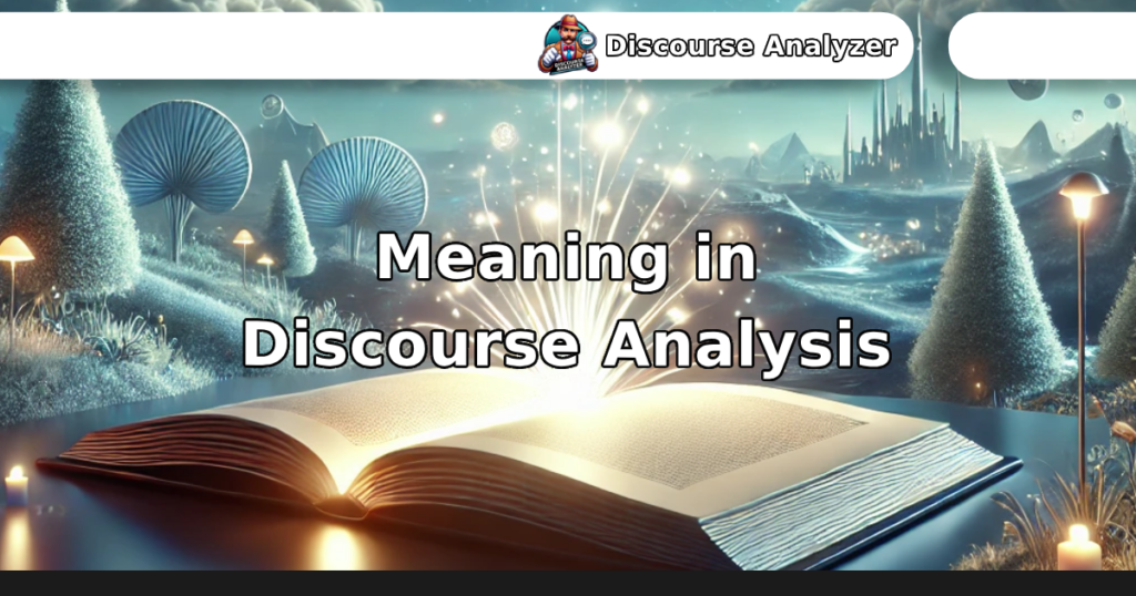 Meaning in Discourse Analysis