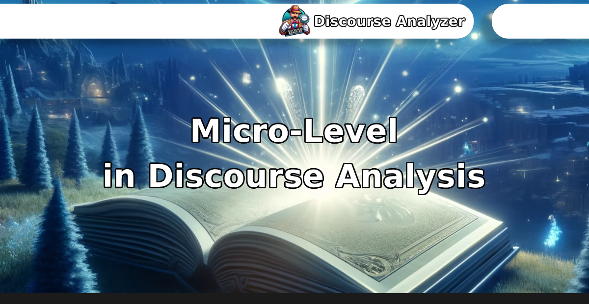 Micro-Level in Discourse Analysis