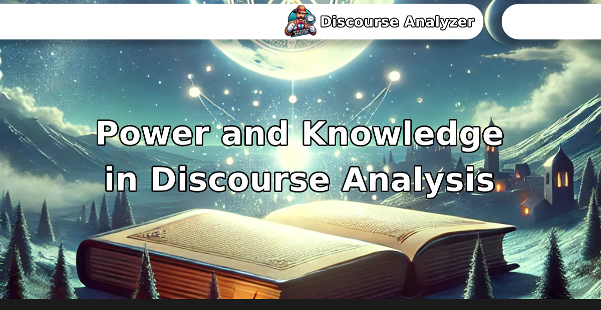 Power and Knowledge in Discourse Analysis