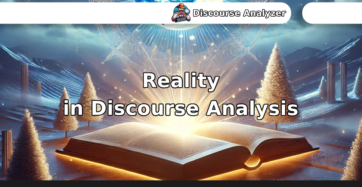 Reality in Discourse Analysis