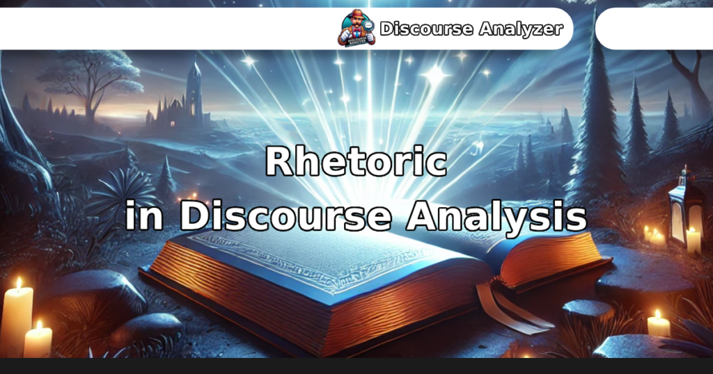 Rhetoric in Discourse Analysis