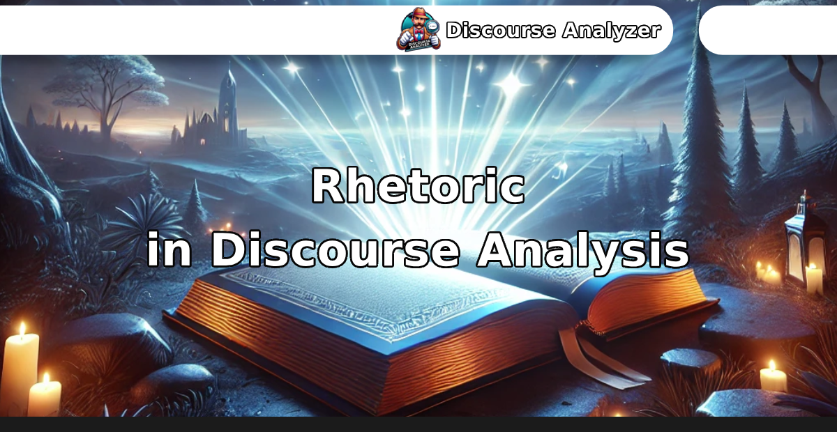 Rhetoric in Discourse Analysis