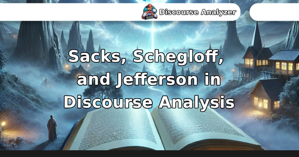 Sacks, Schegloff, and Jefferson in Discourse Analysis