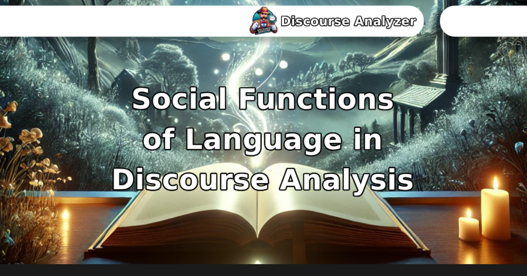 Social Functions of Language in Discourse Analysis