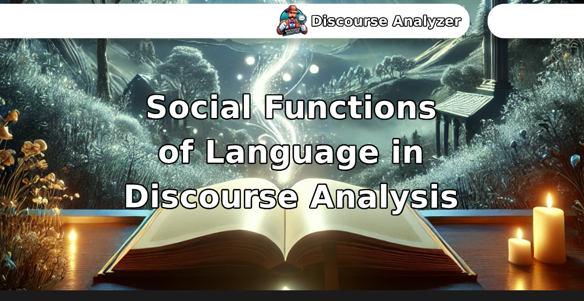 Social Functions of Language in Discourse Analysis