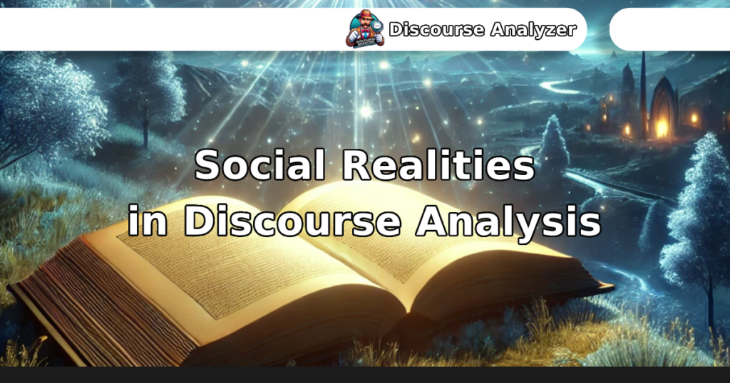 Social Realities in Discourse Analysis