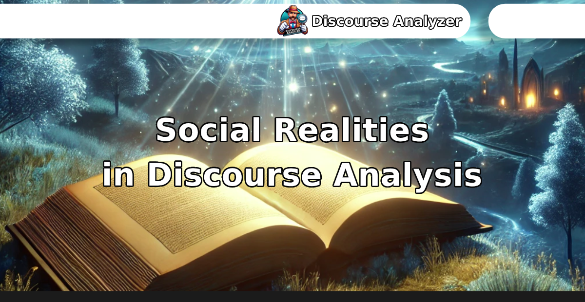 Social Realities in Discourse Analysis