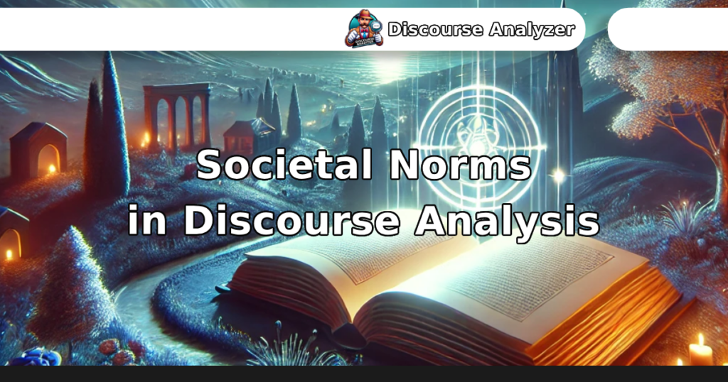 Societal Norms in Discourse Analysis